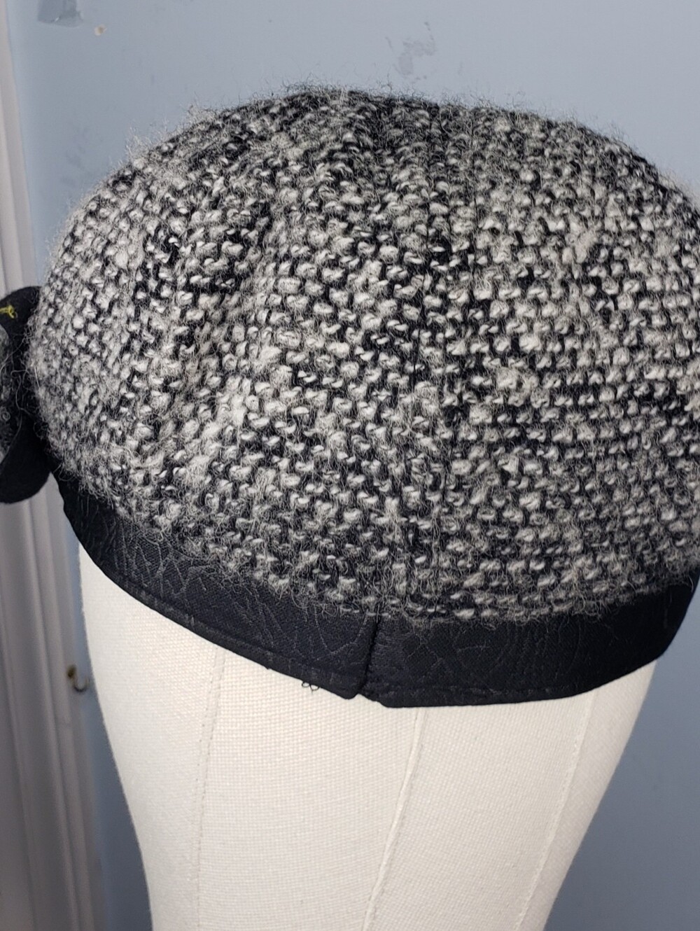 Tweed Newsboy Baker Boy Cabbi Street Cap Side Decorative Flower Boucle Fall OS - Picture 5 of 13